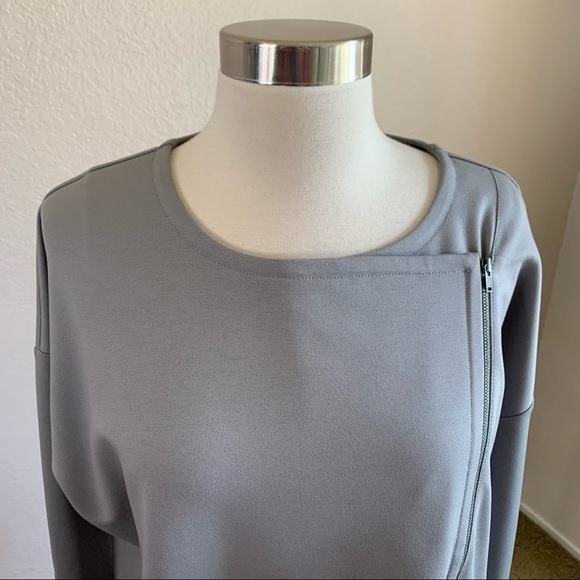 Eileen Fisher NWT Asymmetrical Zip Jacket Stretchy - Picture 5 of 16